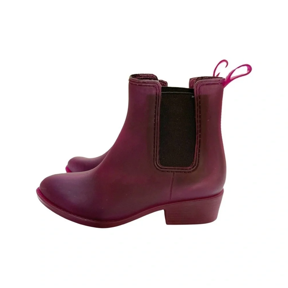 Jeffrey Campbell Havana matte purple Chelsea Rain boots/Last Stormy/Women size 9